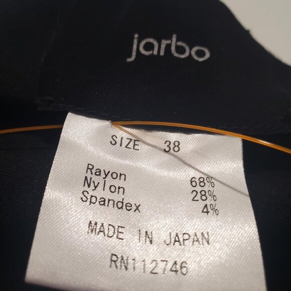 Jarbo Black Open Front Long Sleeve Shawl Collar Stretch Cardigan Jacket 38 S/M - Picture 8 of 8